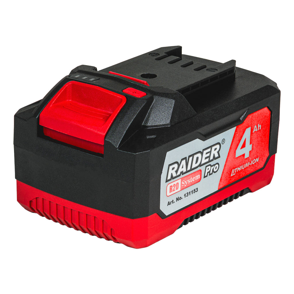 Raider R20 Set incarcator cu baza si acumulator 20V 4Ah R20 - O baterie, multe posibilitati!