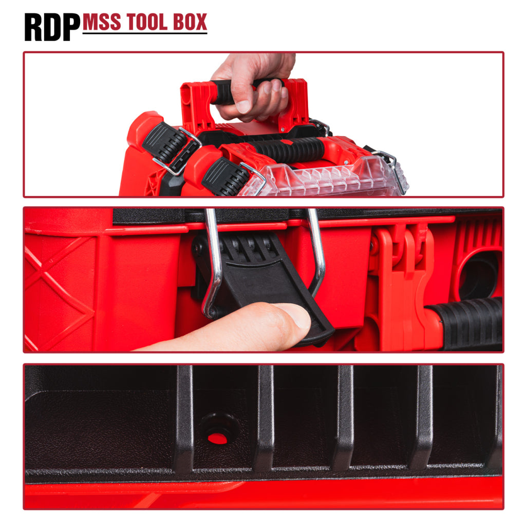 Raider sistem depozitare modular 556x1120x424mm roti IP65 RDP-MSS7 R20 - O baterie, multe posibilitati!