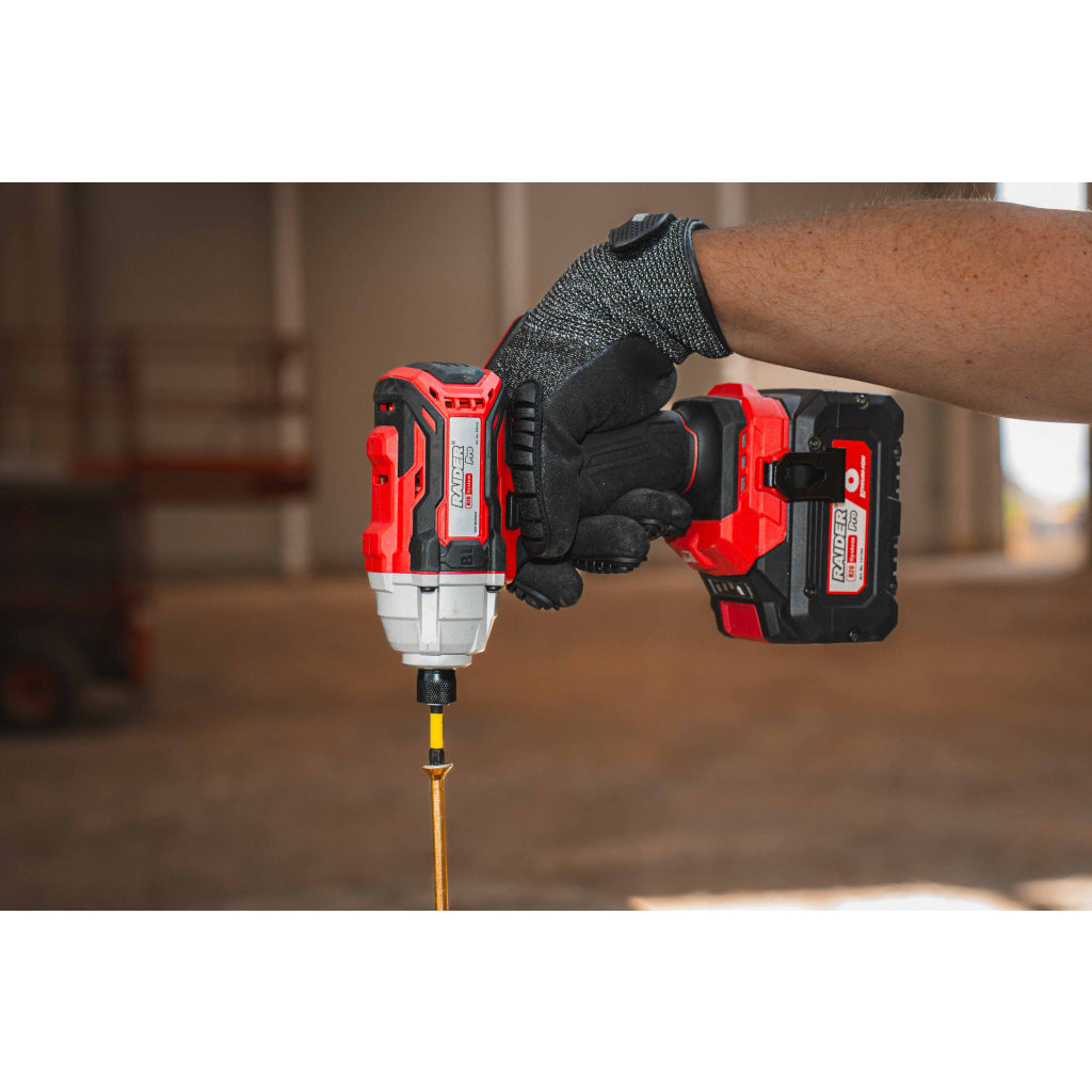Raider R20 Masina insurubat cu impact 20V HEX1/4" 180Nm SOLO RDP-BCHID20 R20 - O baterie, multe posibilitati!