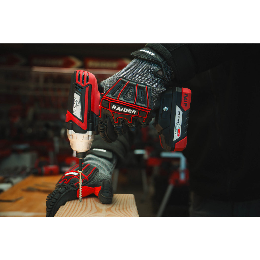 Raider R20 Masina insurubat cu impact 20V HEX1/4" 140Nm SOLO RDP-KHID20 R20 - O baterie, multe posibilitati!
