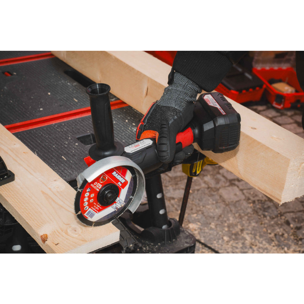 Raider R20 Polizor unghiular Ø125mm 20V SOLO RDP-KBAG20 R20 - O baterie, multe posibilitati!