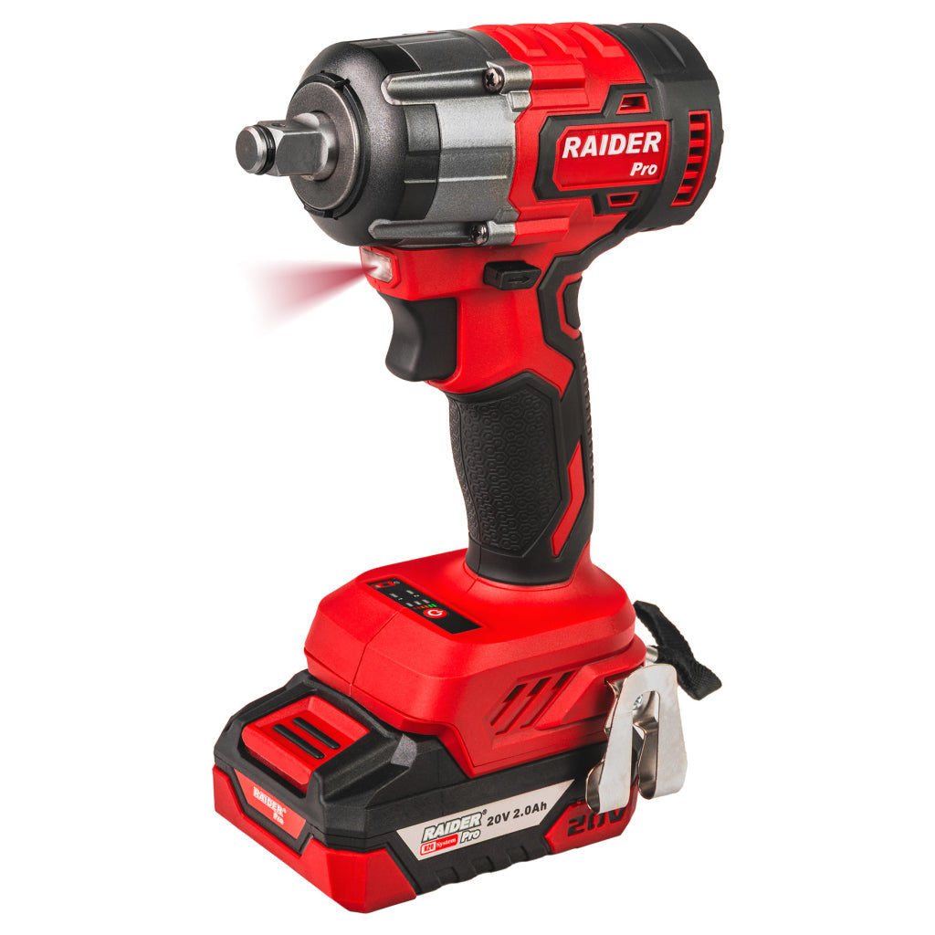 Raider R20 trusa bormasina polizor unghiular cheie impact si casti bluetooth cadou 20V 2x2.0Ah RDP R20 - O baterie, multe posibilitati!