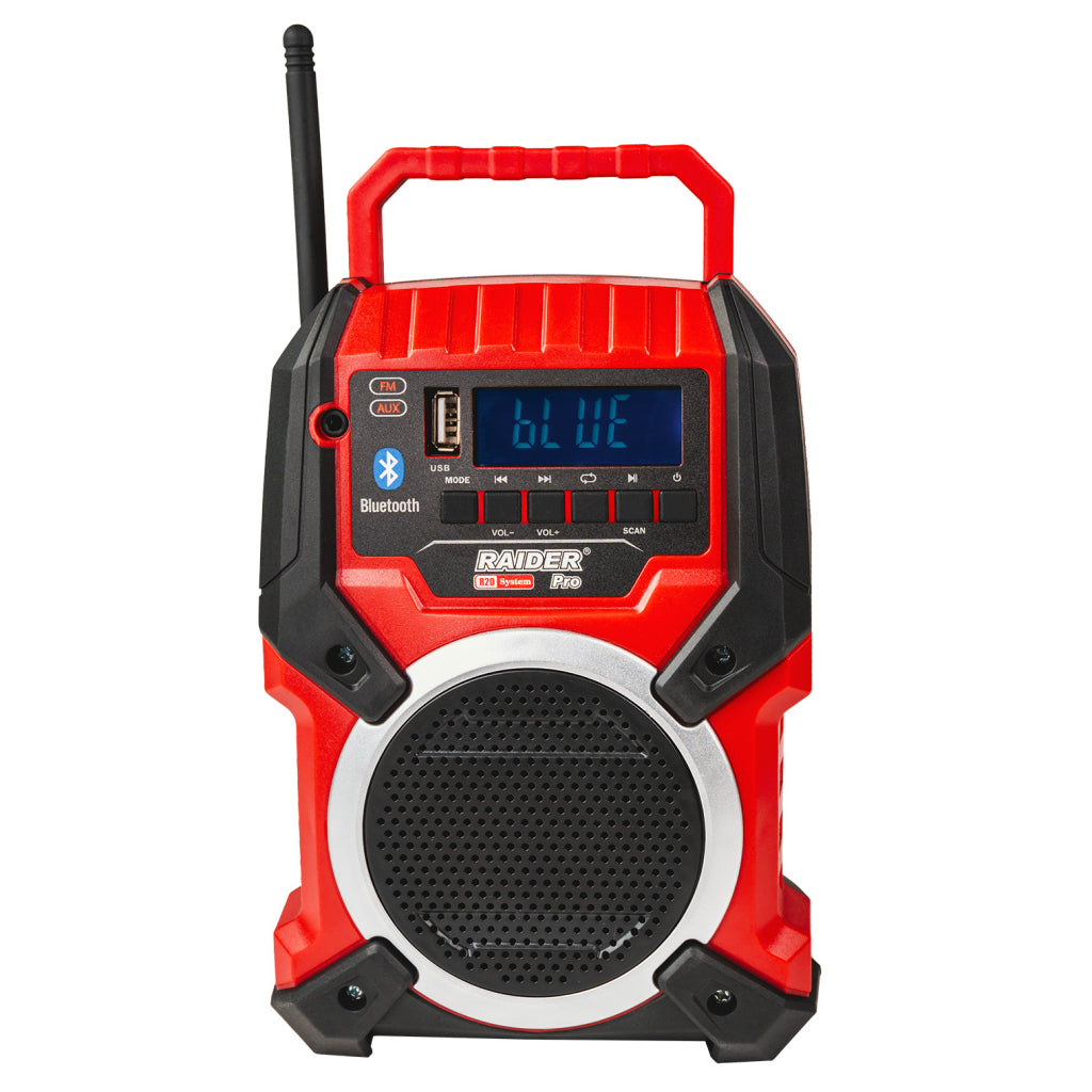 Raider R20 Radio cu Bluetooth si USB 20V 20W SOLO RDP-PRS20 R20 - O baterie, multe posibilitati!
