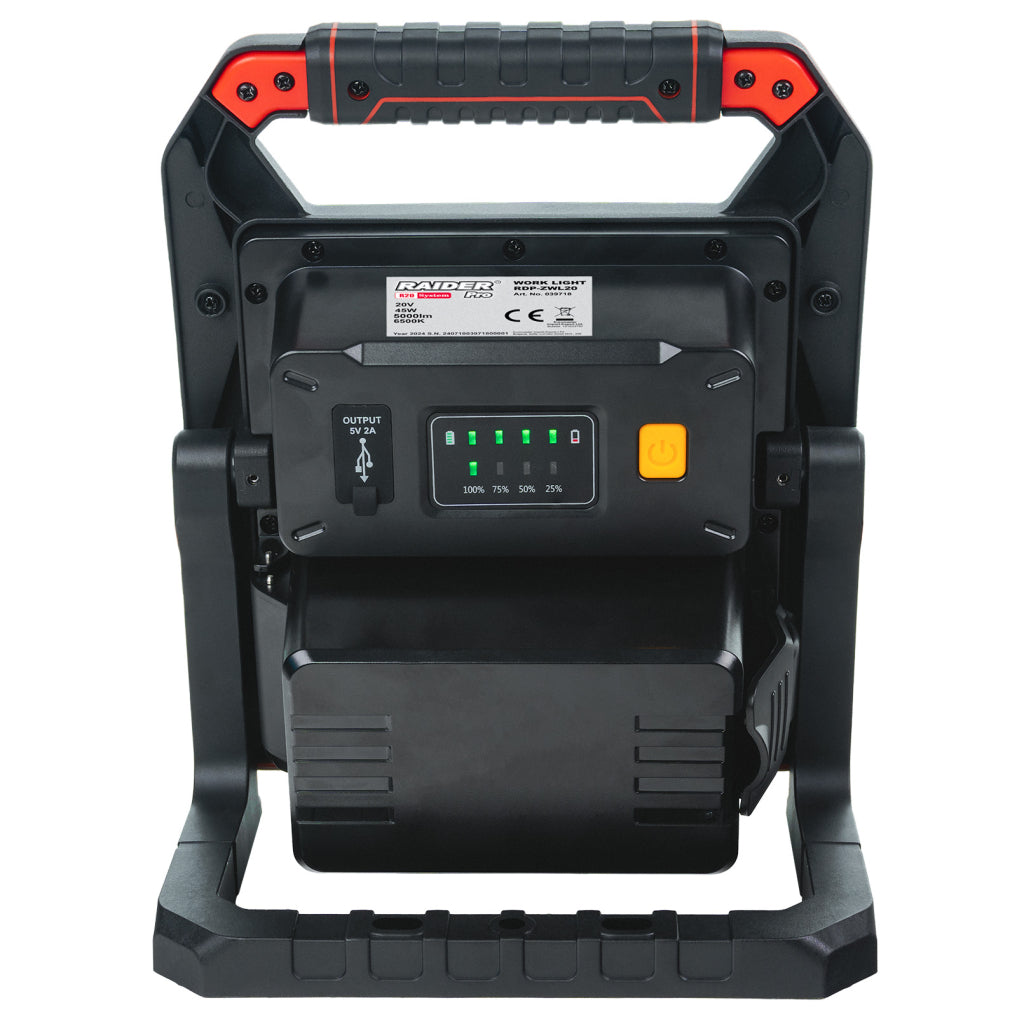Raider R20 Lampa de lucru 20W 45W 5000lm dimabila USB AL SOLO RDP-ZWL20 R20 - O baterie, multe posibilitati!