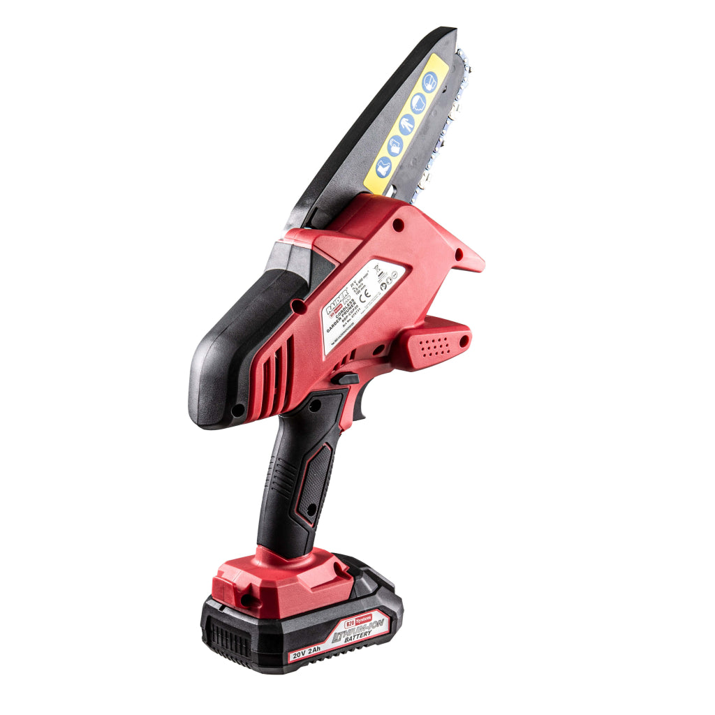 Raider R20 Fierastrau de gradina cu lant si lama 20V 120mm 2.0Ah RDP-GP20 R20 - O baterie, multe posibilitati!