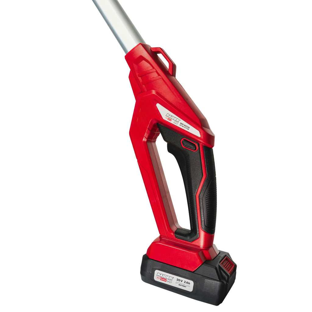 Raider R20 Trimmer gard viu 20V 2,4m 430mm 18mm 2.0Ah RDP-KHT20 R20 - O baterie, multe posibilitati!