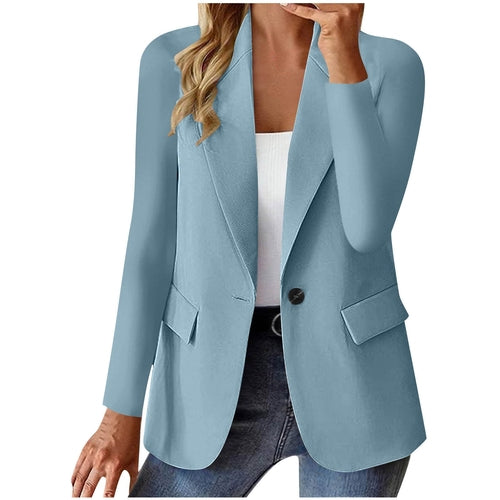 Ins Lapel Button Jacket Fashion Commuter Casual Suit Jacket Women's - Cart2u.ro