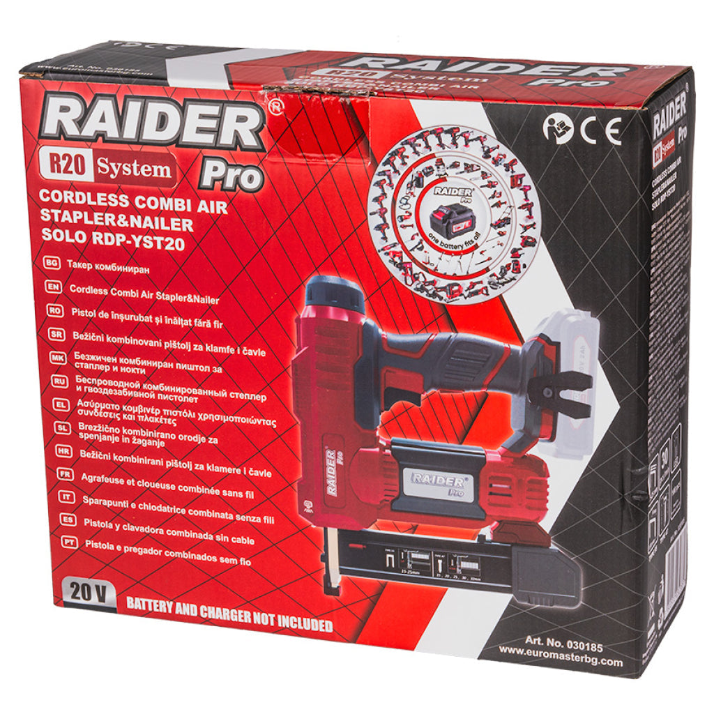 R20 Capsator electric 20V 15-25/32mm LI-ION SOLO RDP-YST20Raider R20 - O baterie, multe posibilitati!