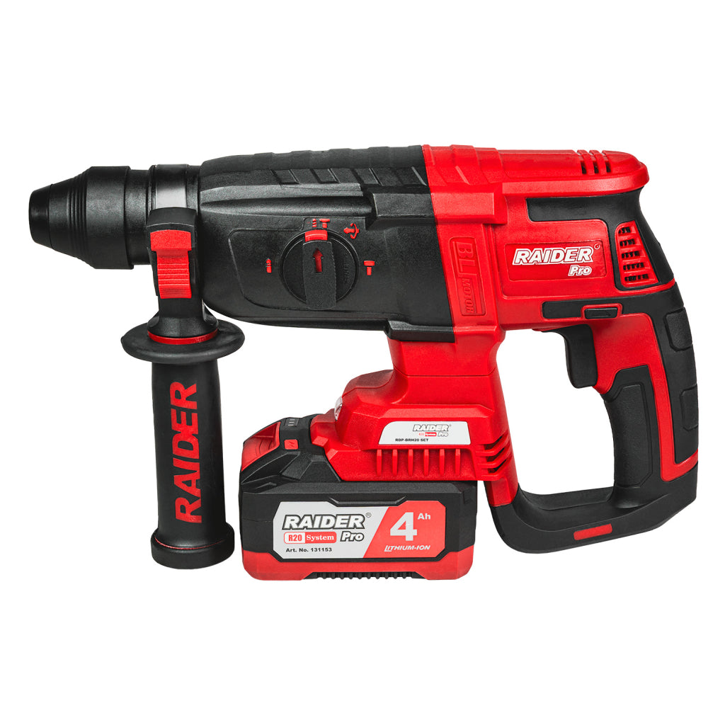Raider R20 Ciocan rotopercutor SDS 20V 4.0Ah 3J RDP-BRH20 R20 - O baterie, multe posibilitati!