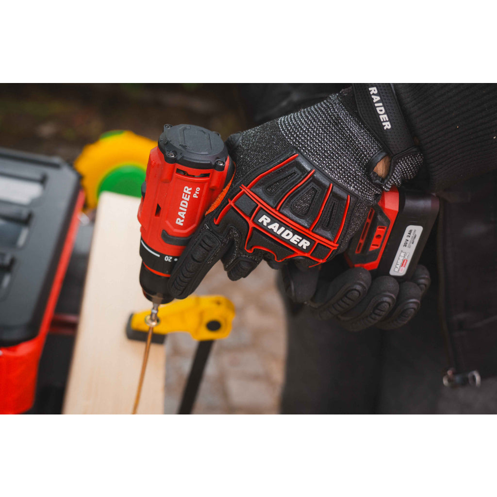 Raider R20 Masina de gaurit si insurubat 20V 2.0Ah 44Nm RDP-PBCD20 R20 - O baterie, multe posibilitati!