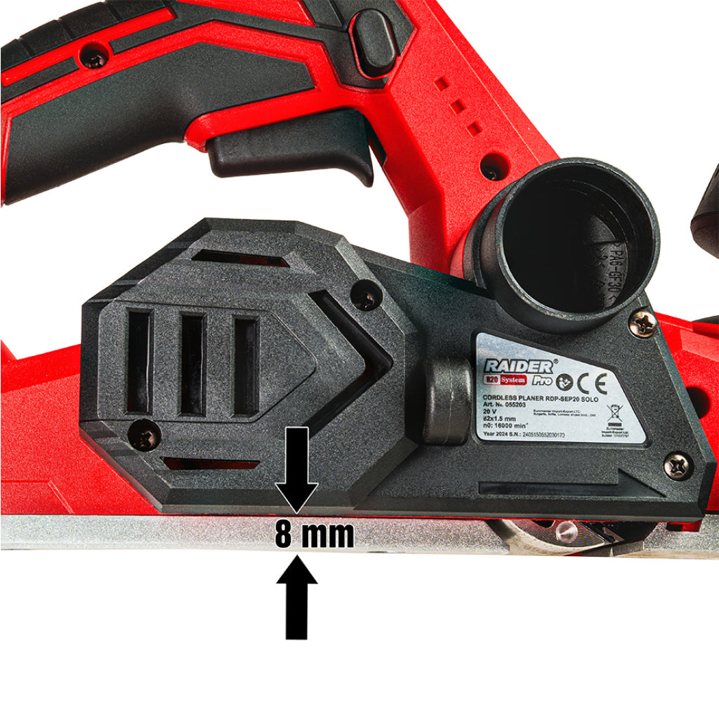 Raider R20 rindea cordless 20V 82x1.5 mm SOLO RDP-SEP20 R20 - O baterie, multe posibilitati!