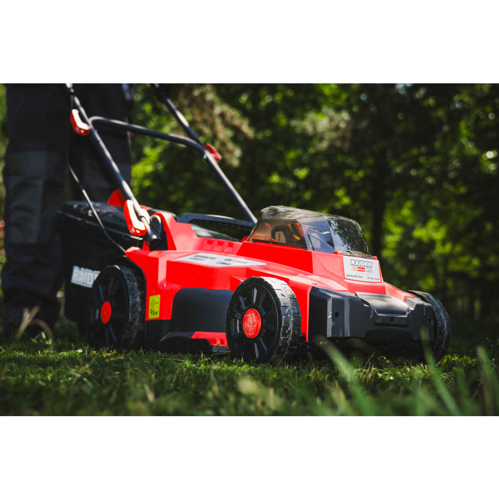 Raider R20 Masina tuns iarba brushless 40V 37cm 35L SOLO RDP-BCLM20 R20 - O baterie, multe posibilitati!