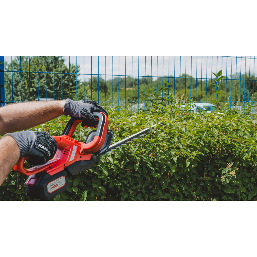Raider R20 Trimmer gard viu 20V 56cm 14mm 2.0Ah RDP-SHT20 R20 - O baterie, multe posibilitati!