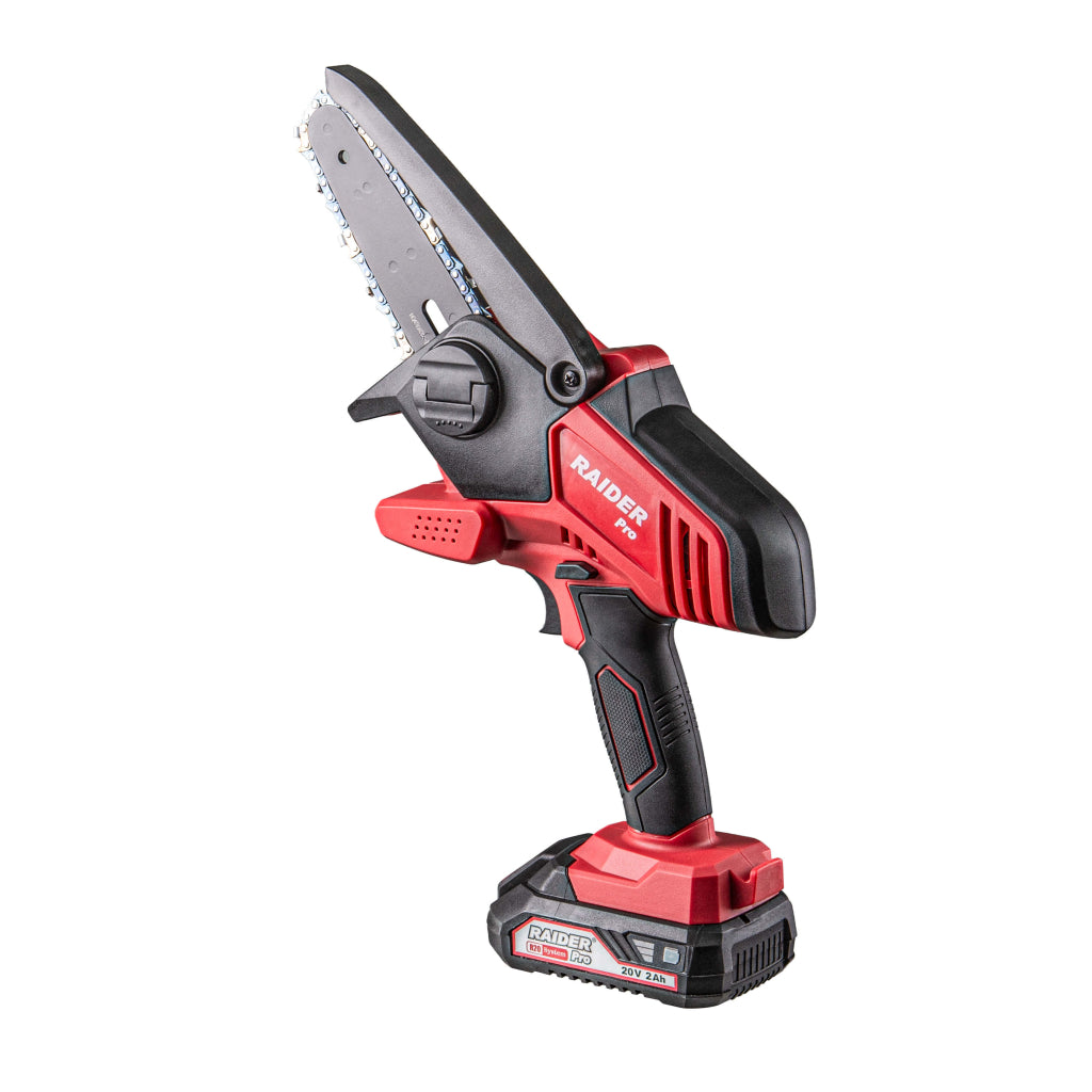 Raider R20 Fierastrau de gradina cu lant si lama 20V 120mm 2.0Ah RDP-GP20 R20 - O baterie, multe posibilitati!