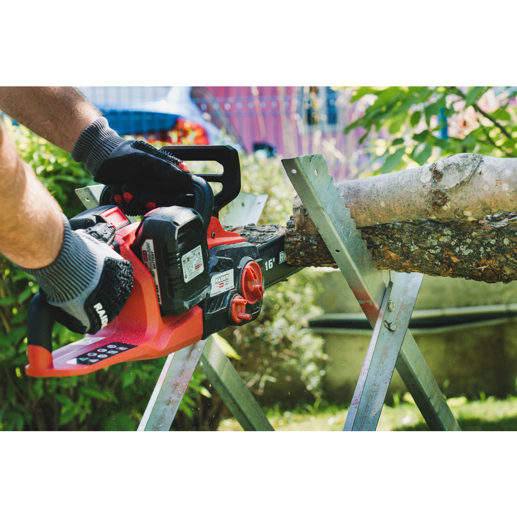 Raider R20 Fierastrau electric cu lant si lama 40V 400mm 2x4.0Ah RDP-SBCS20 R20 - O baterie, multe posibilitati!