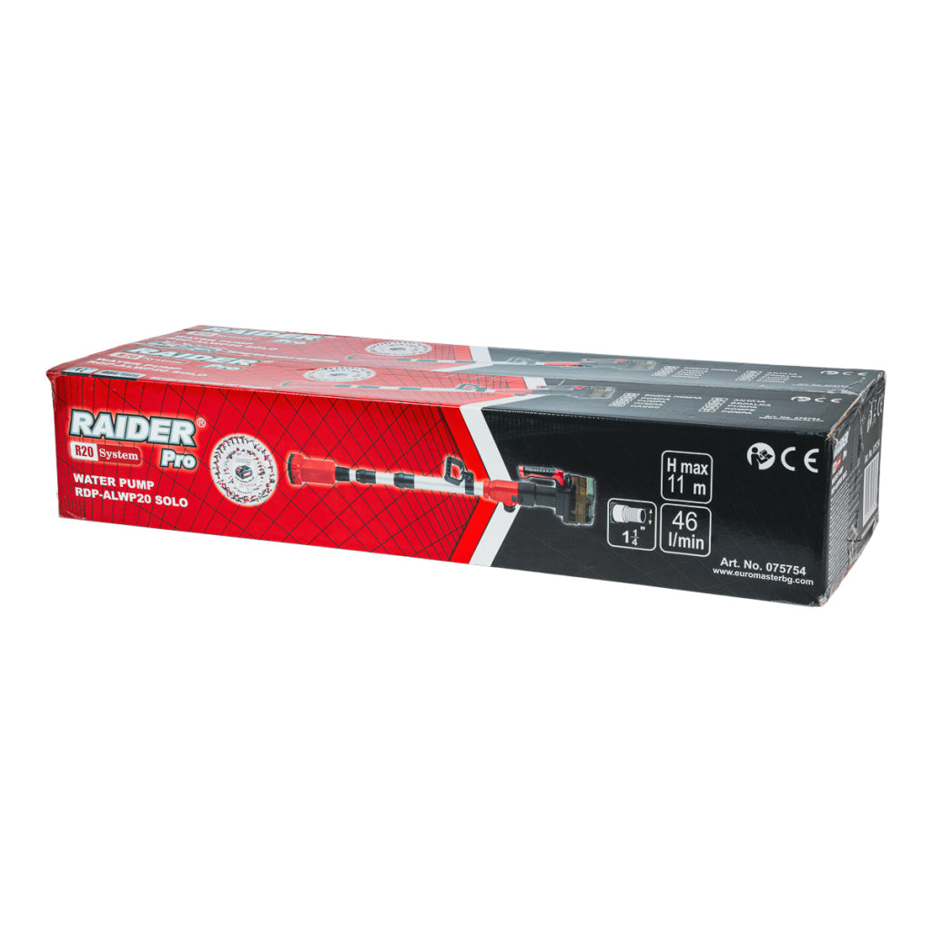Raider R20 Pompa submersibila 20V 46L/min 11 m 1 si 1/4" SOLO RDP-ALWP20 R20 - O baterie, multe posibilitati!