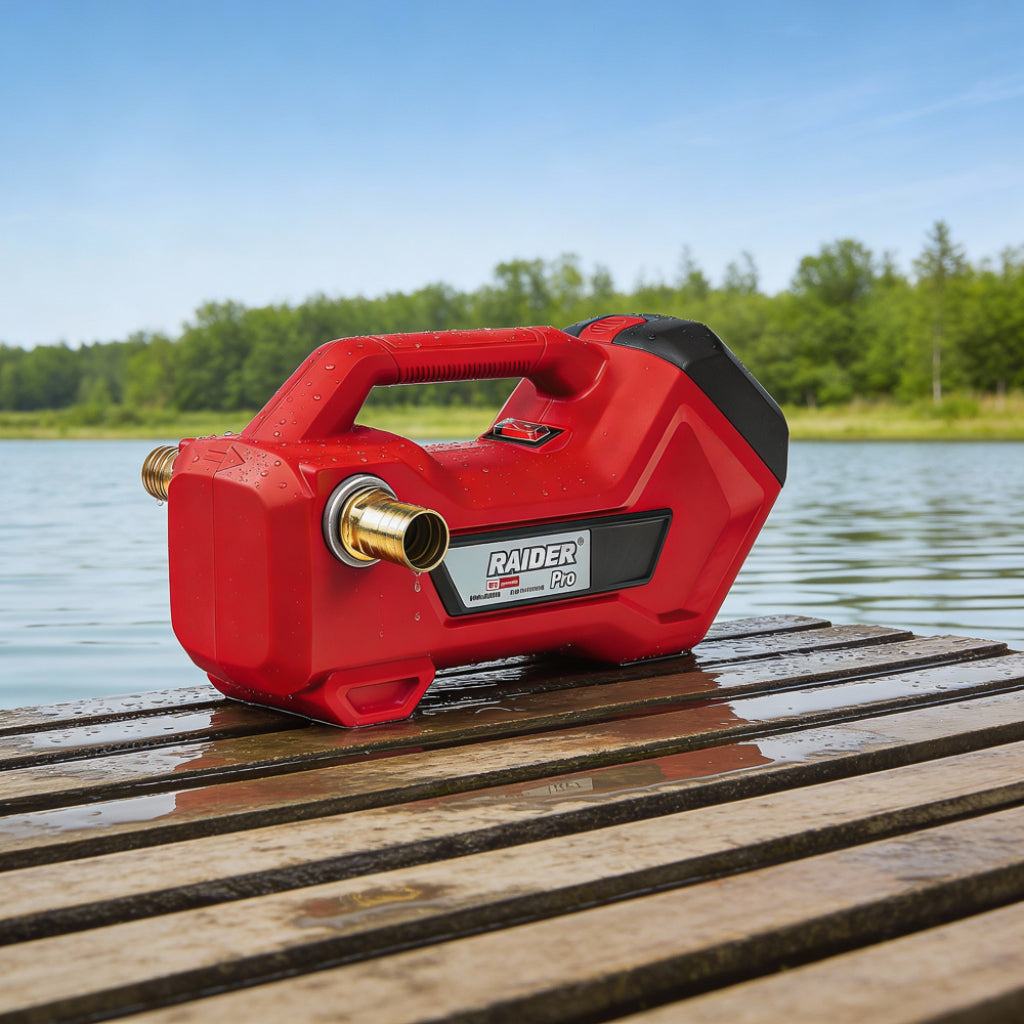 Raider R20 Pompa de transfer apa-motorina-ulei 20V 48L/min 22m SOLO RDP-JWP20 R20 - O baterie, multe posibilitati!