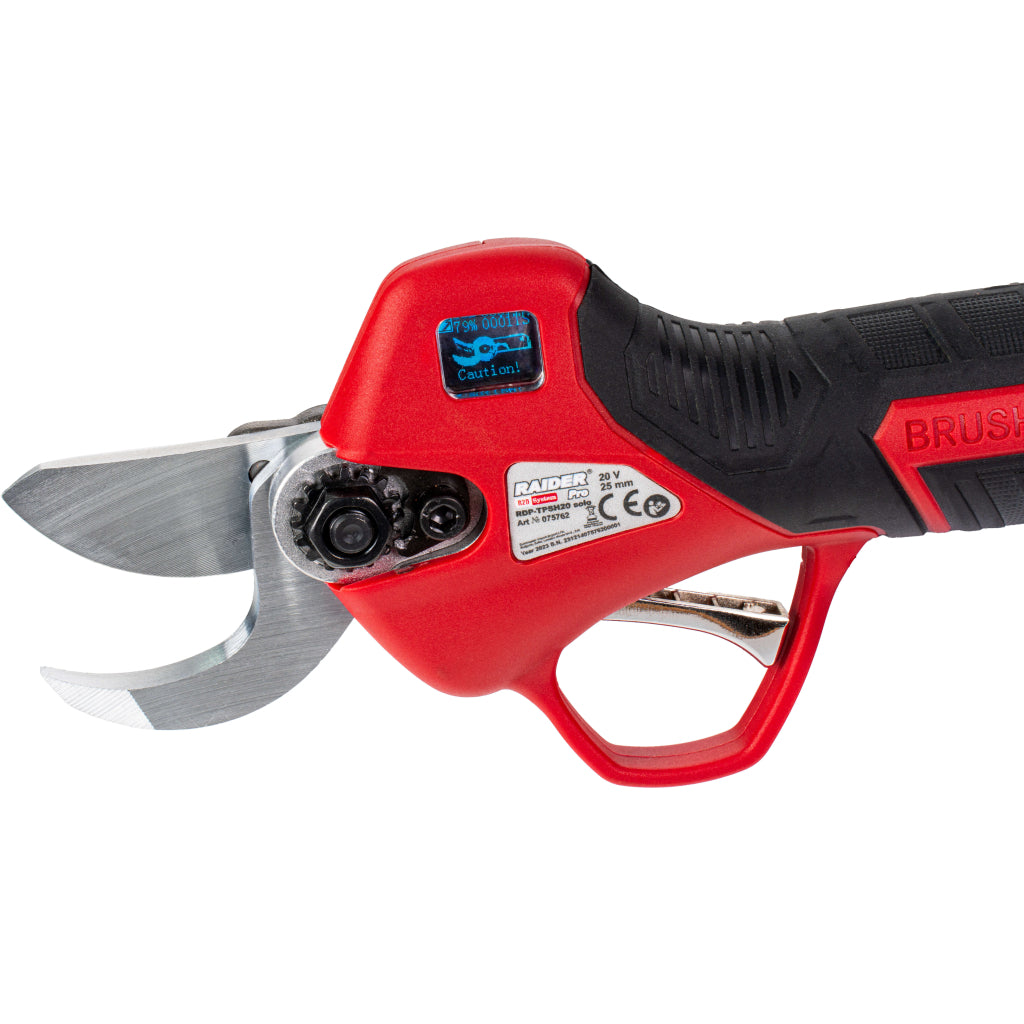 Raider R20 Foarfeca de gradina 20V 25mm LCD SOLO RDP-TPSH20 R20 - O baterie, multe posibilitati!