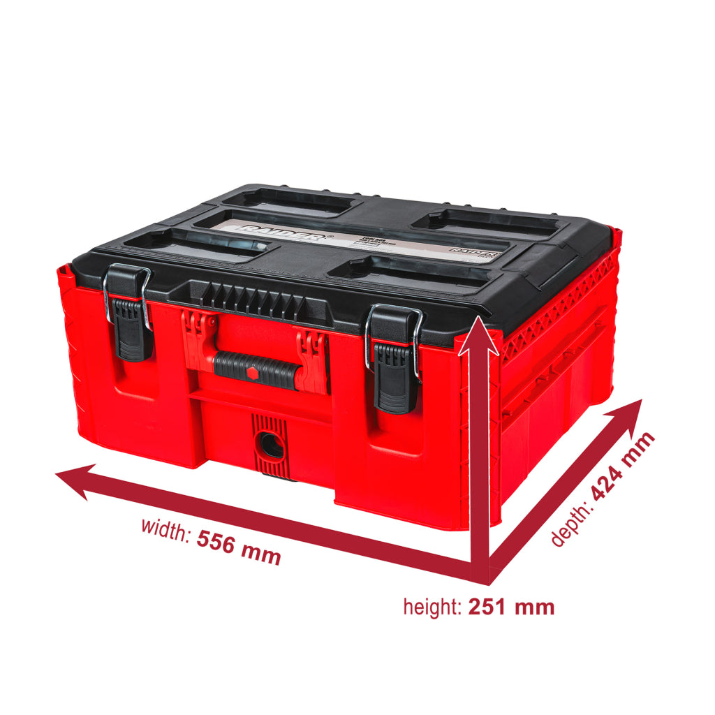 Raider cutie pentru sistem depozitare modular 556x424x251mm IP65 RDP-MSS2 R20 - O baterie, multe posibilitati!