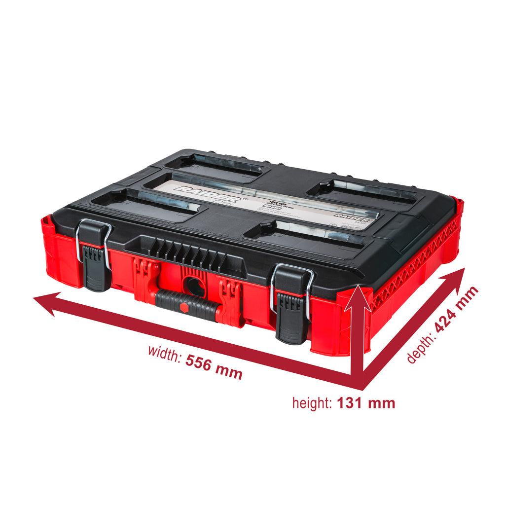 Raider cutie pentru sistem depozitare modular 556x424x131mm IP65 RDP-MSS3 R20 - O baterie, multe posibilitati!