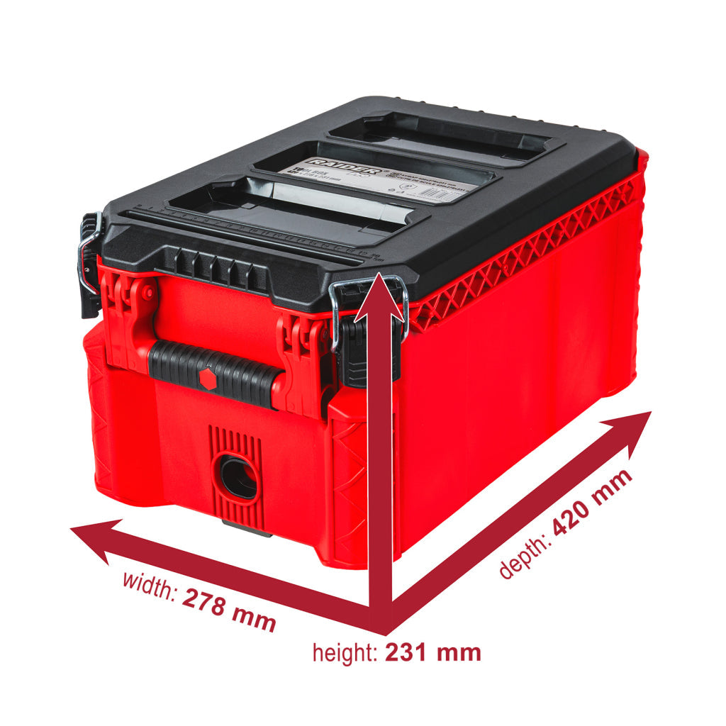 Raider cutie pentru sistem depozitare modular 420x278x231mm IP65 RDP-MSS4 R20 - O baterie, multe posibilitati!