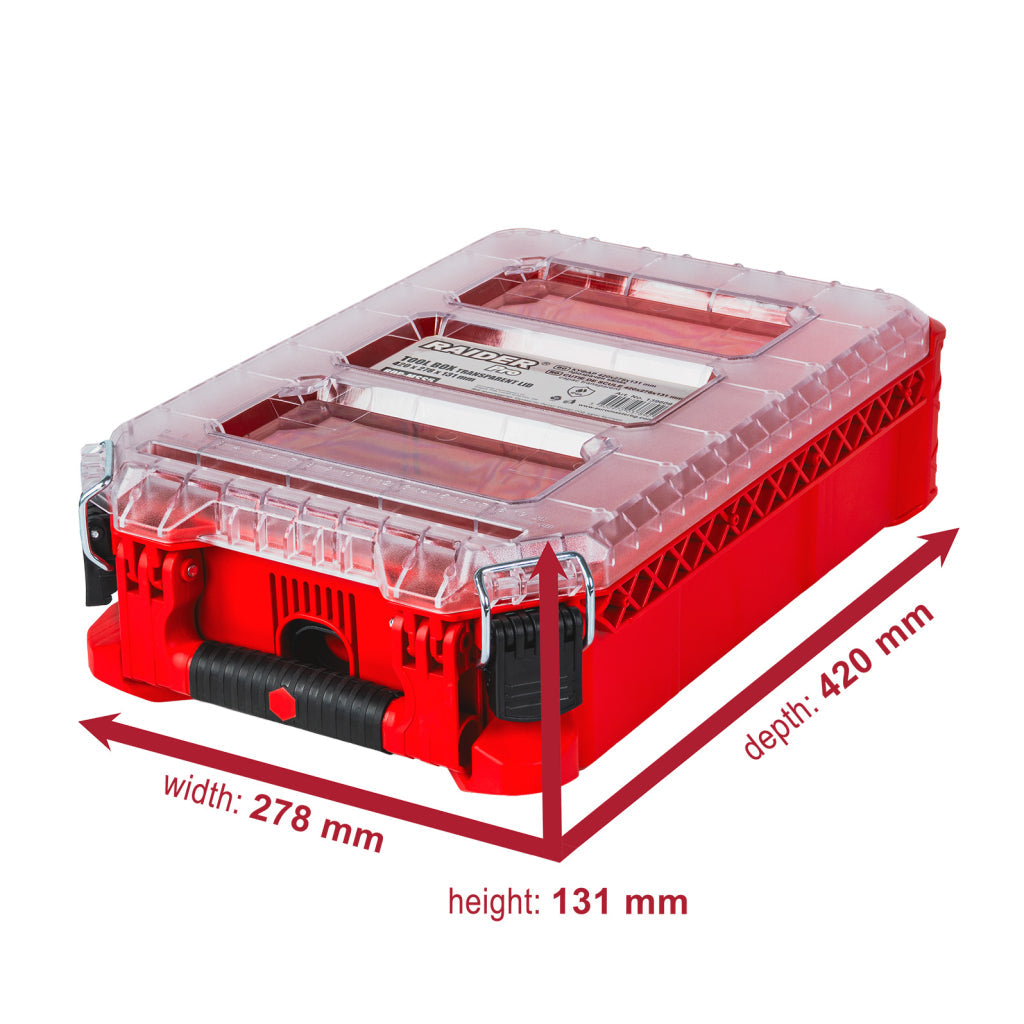 Raider cutie pentru sistem depozitare modular 420x278x231mm IP65 RDP-MSS5 R20 - O baterie, multe posibilitati!