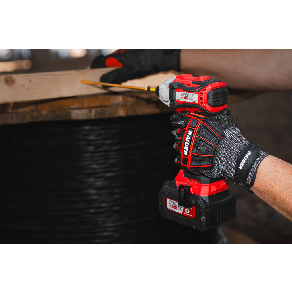 Raider R20 Masina insurubat cu impact 20V HEX1/4" 180Nm SOLO RDP-BCHID20 R20 - O baterie, multe posibilitati!
