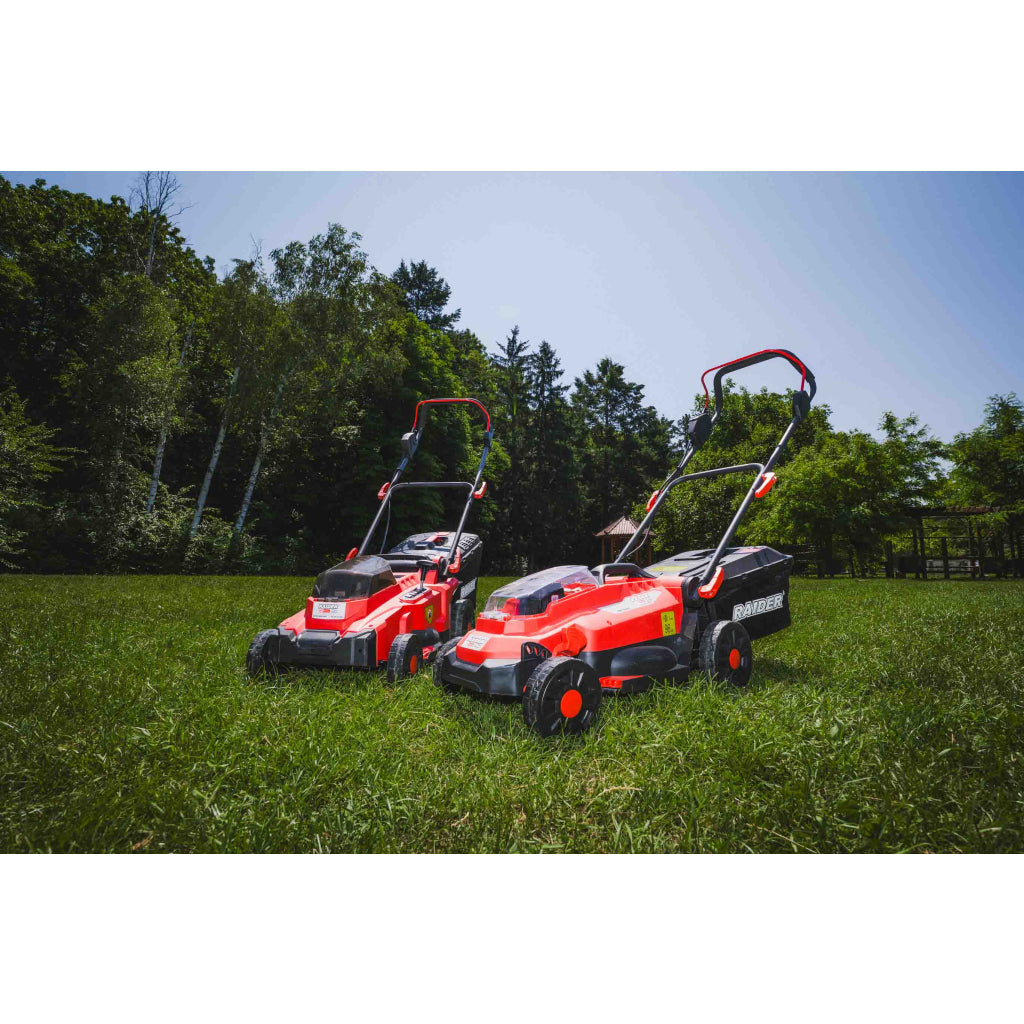Raider R20 Masina tuns iarba brushless 40V 37cm 35L SOLO RDP-BCLM20 R20 - O baterie, multe posibilitati!