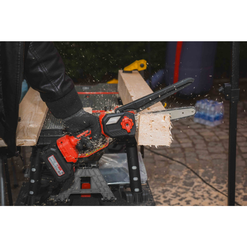 Raider R20 Fierastrau de gradina cu lant si lama 20V 200mm SOLO RDP-TBCHS20 R20 - O baterie, multe posibilitati!