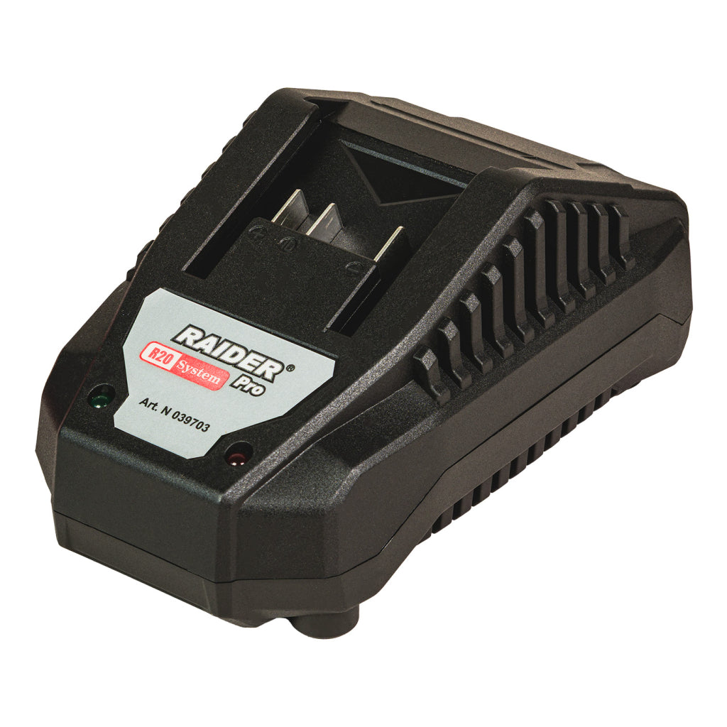 Raider R20 Set incarcator cu baza si acumulator 20V 4Ah R20 - O baterie, multe posibilitati!