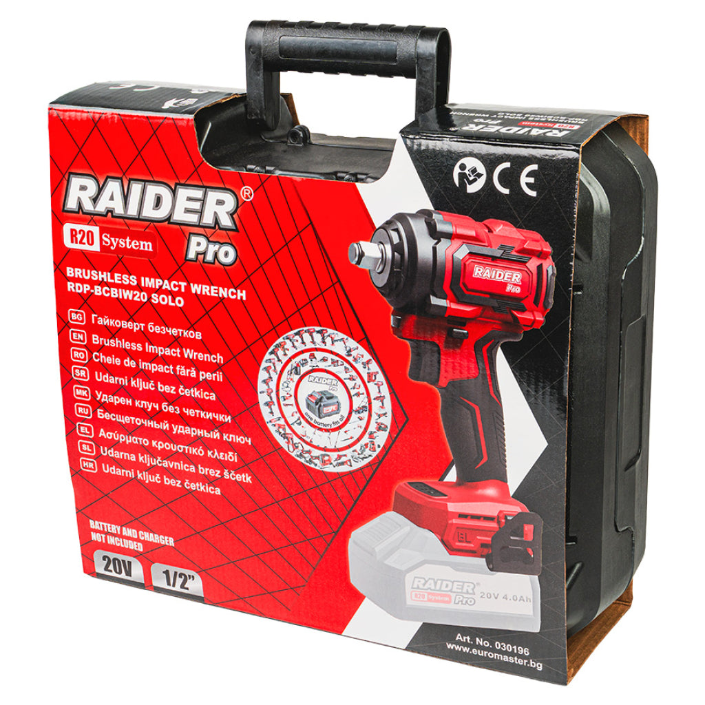 Raider R20 Masina insurubat cu impact 20V 1/2" 550Nm SOLO RDP-55BCBIW20 R20 - O baterie, multe posibilitati!
