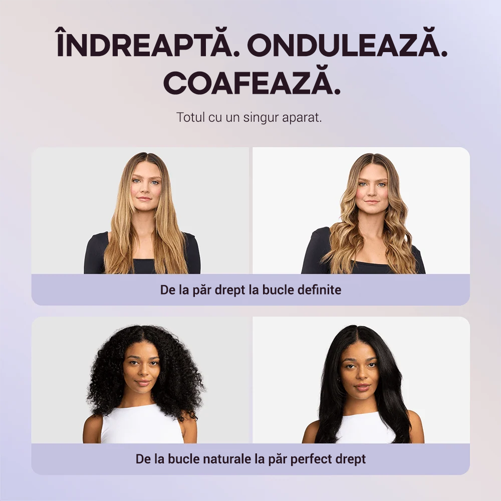 Aparat de ondulat și îndreptat Whirlwind Pro Wavytalk Aura Beauty