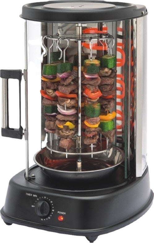 Home Grill Electric Rotisserie Indoor Chicken SmokelessHome Skewer