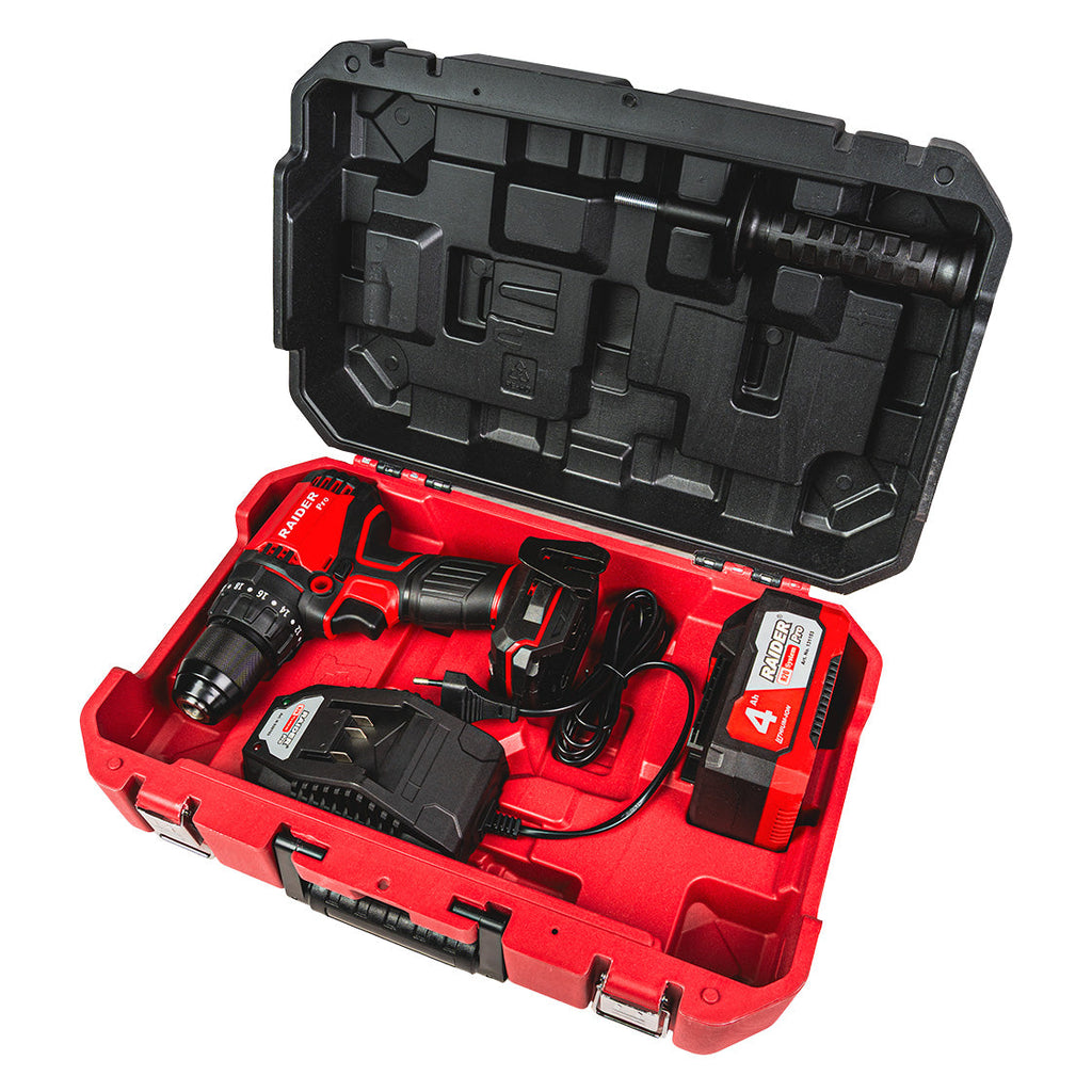 Raider R20 Masina de gaurit cu percutie 20V 4.0Ah 60Nm RDP-YBID20 R20 - O baterie, multe posibilitati!