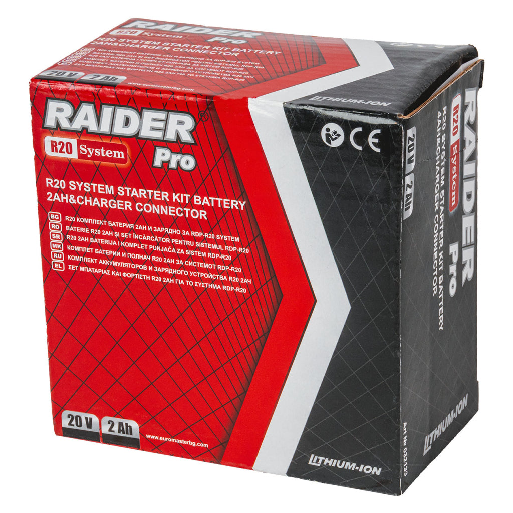 Raider R20 Set incarcator si acumulator 20V 2.0Ah R20 - O baterie, multe posibilitati!