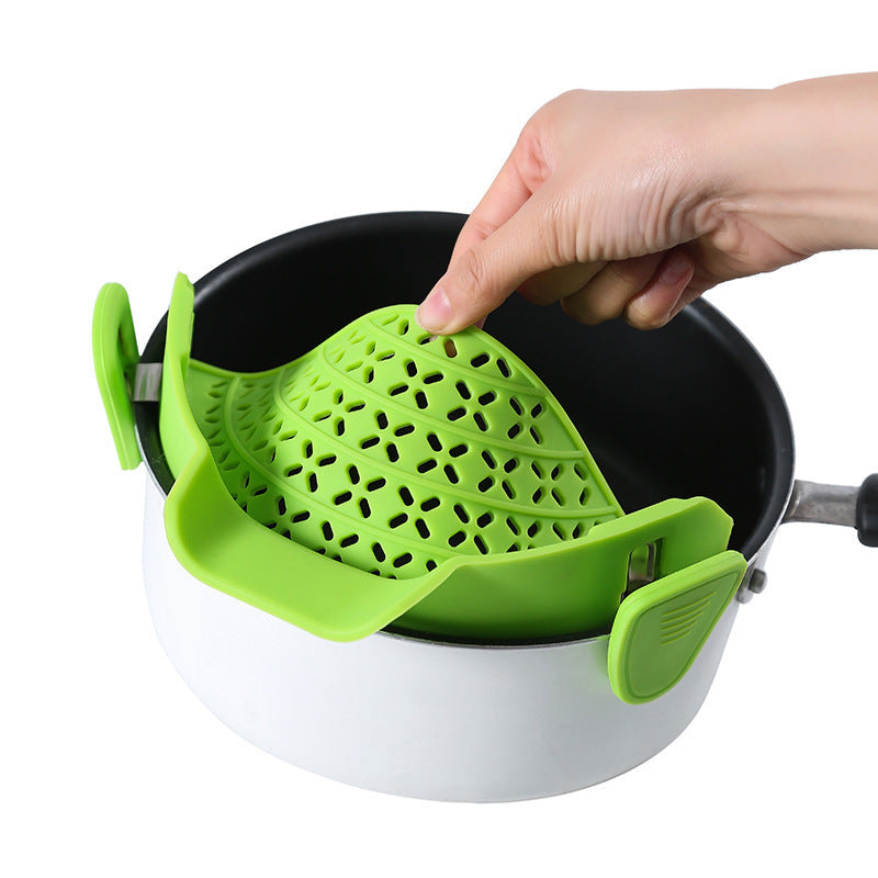 Kitchen Gadgets Silicone Pot Side Drain Stopper - Cart2u.ro