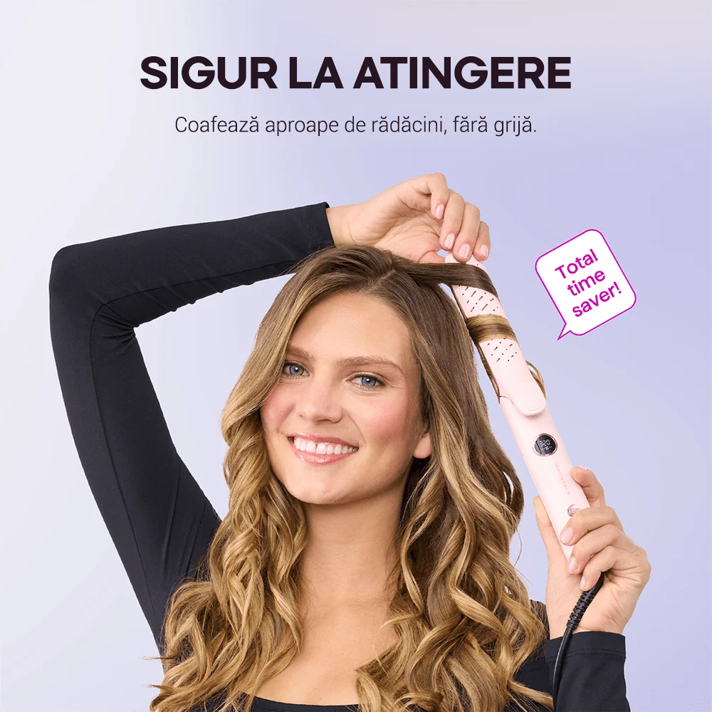 Aparat de ondulat și îndreptat Whirlwind Pro Wavytalk Aura Beauty