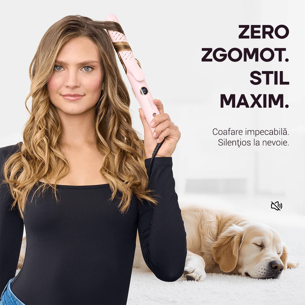 Aparat de ondulat și îndreptat Whirlwind Pro Wavytalk Aura Beauty