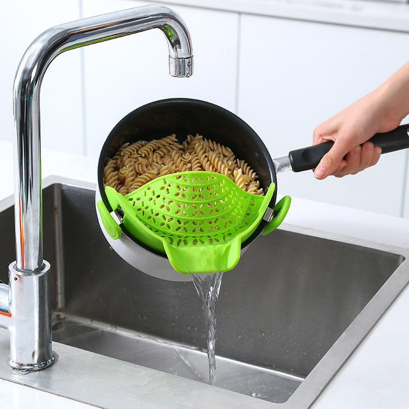 Kitchen Gadgets Silicone Pot Side Drain Stopper - Cart2u.ro