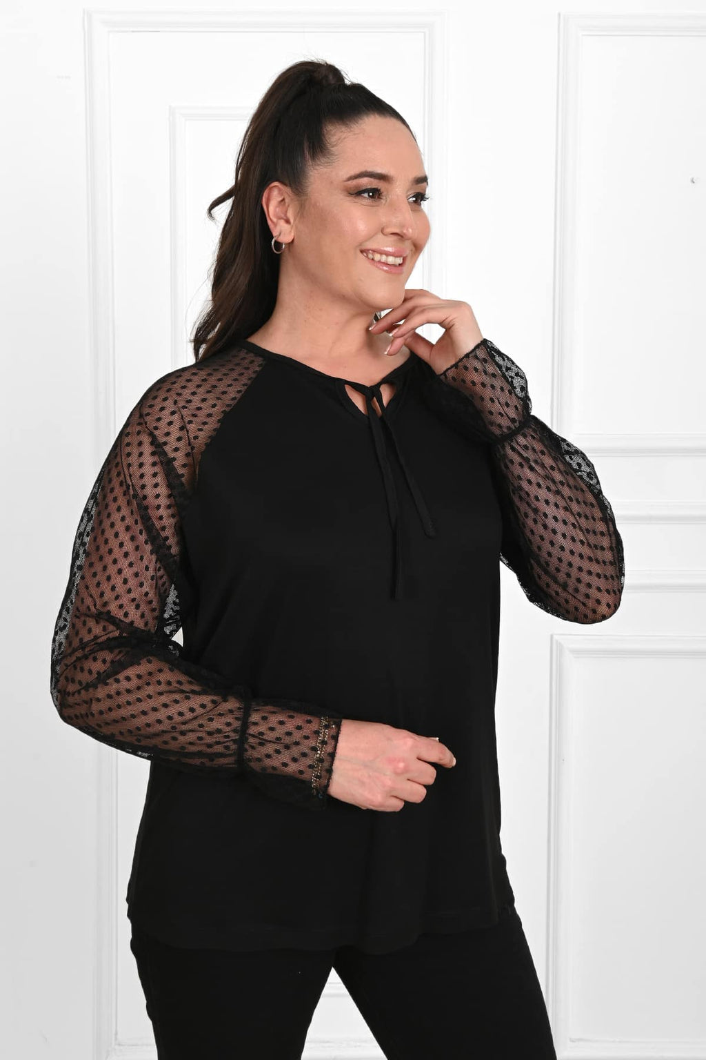 Bluza dama marimi mari buline 1451-23 BIGsize