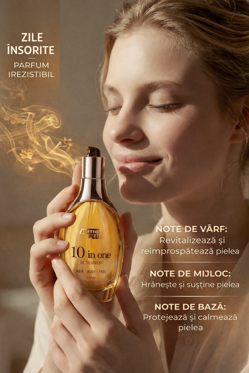 Ulei 10 în 1 pentru Păr, Corp și Față – cu Uleiuri Prețioase (120 ml) CRABLAND