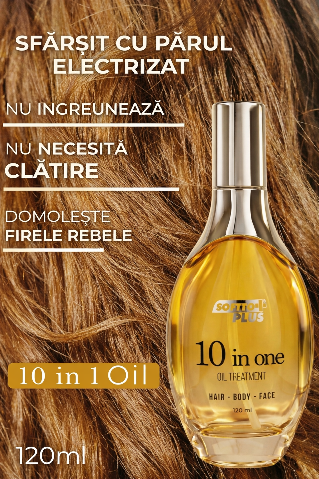 Ulei 10 în 1 pentru Păr, Corp și Față – cu Uleiuri Prețioase (120 ml) CRABLAND