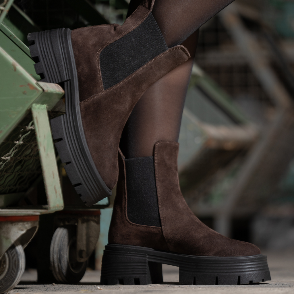 Chelsea Suede Chocolat FARFA