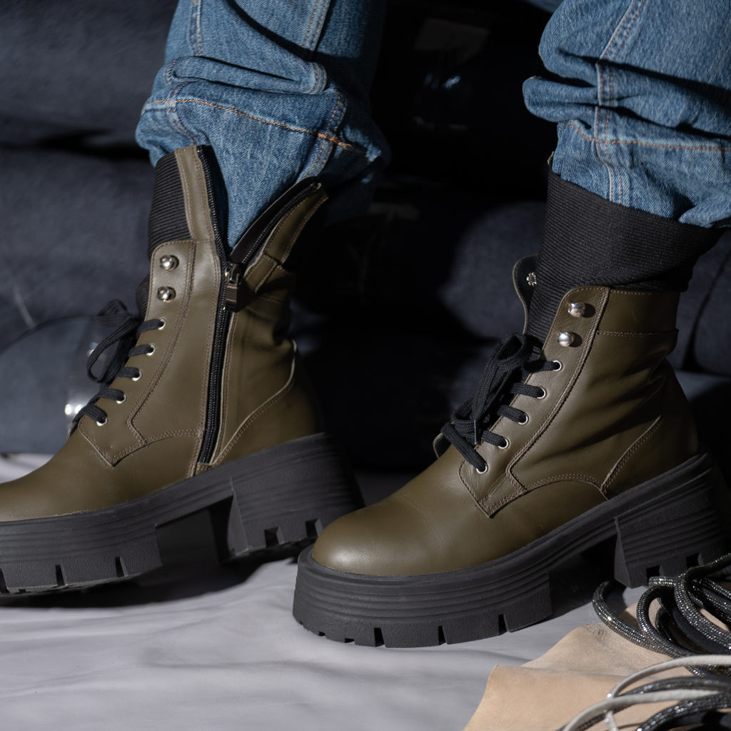Brodequin Vert | Chaussette FARFA