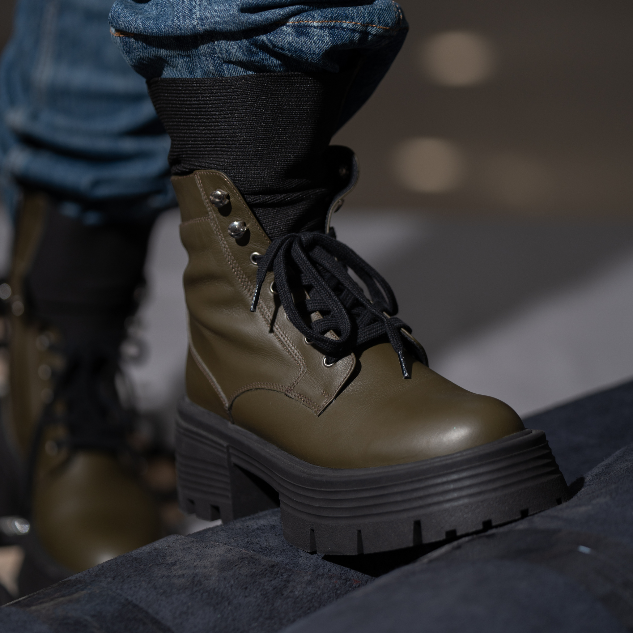 Brodequin Vert | Chaussette FARFA
