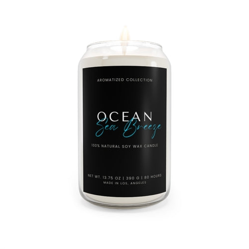Ocean Sea Breeze Scented Soy Candle - Relaxing Aromatherapy for Home, - Cart2u.ro