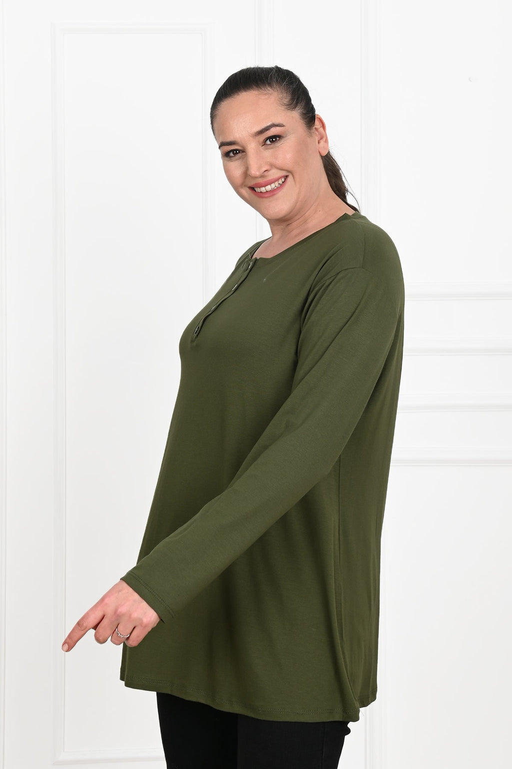 Bluza dama marimi mari cu nasturi 1376-23 BIGsize