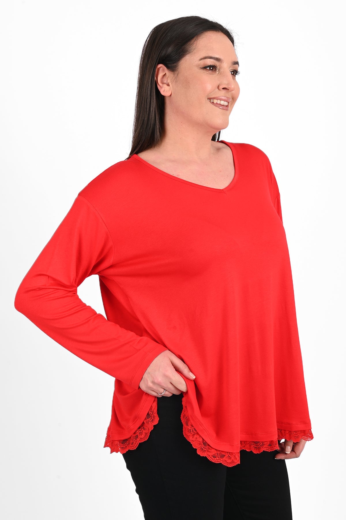 Bluza dama marimi dantela 1386-23 BIGsize
