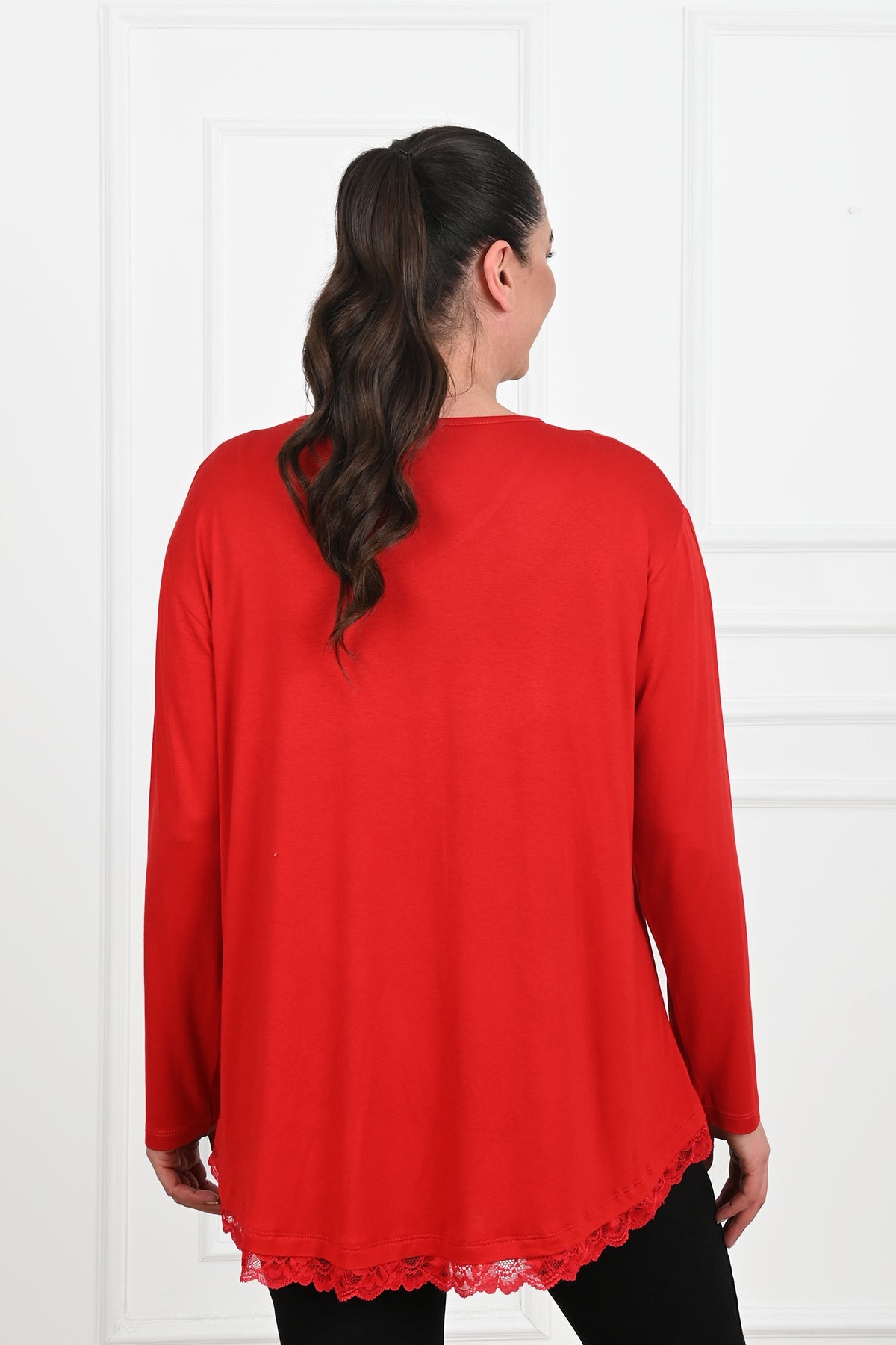 Bluza dama marimi dantela 1386-23 BIGsize