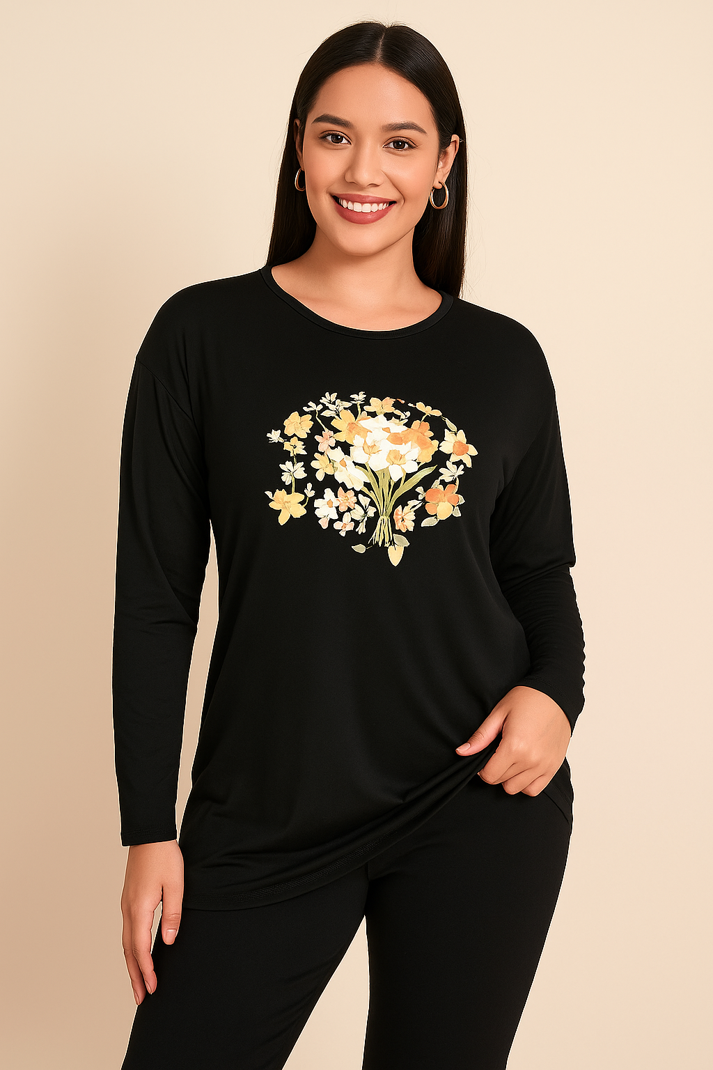 Bluza dama marimi mari Bouquet 1431-23 BIGsize